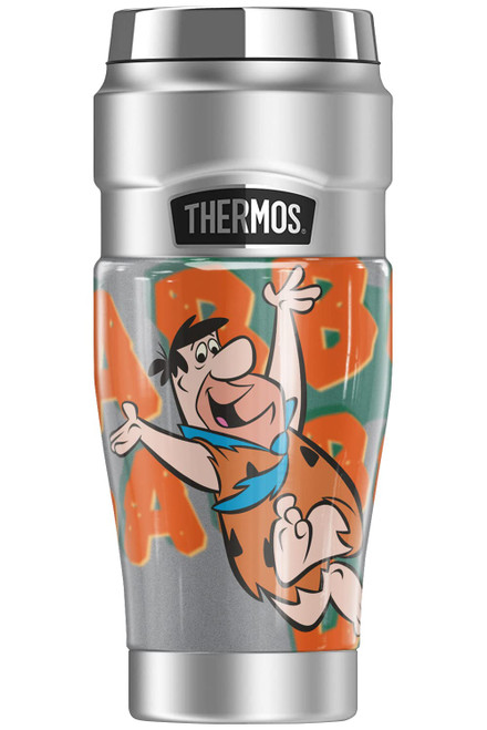 THERMOS Flintstones Yabba Dabba Doo STAINLESS KING Stainless Steel Travel Tumbler, Vacuum insulated & Double Wall, 16oz THERMOS Flintstones Yabba Dabba Doo STAINLESS KING Stainless Steel Travel Tumbler, Vacuum insulated & Double Wall, 16oz
