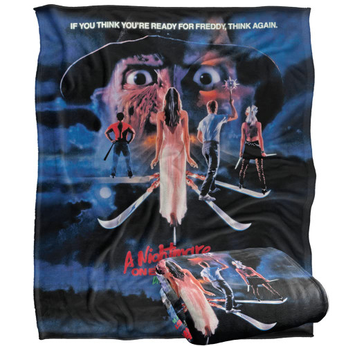 A Nightmare on Elm Street Blanket, 50"x60" 3 Poster Silky Touch Super Soft Throw Blanket