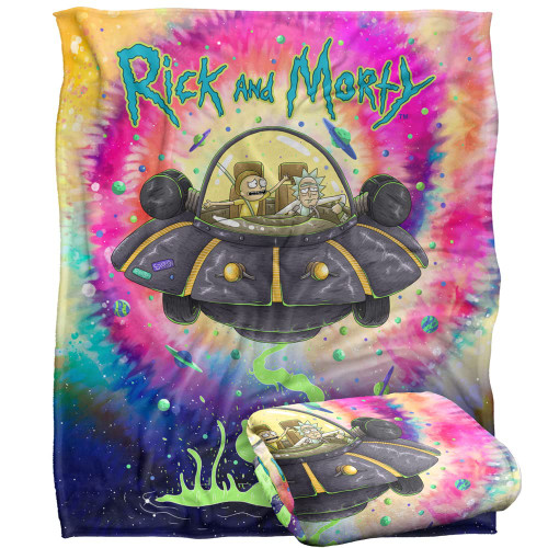 Rick and Morty Blanket, 50"x60" Spacial Breakthrough Silky Touch Super Soft Throw Blanket
