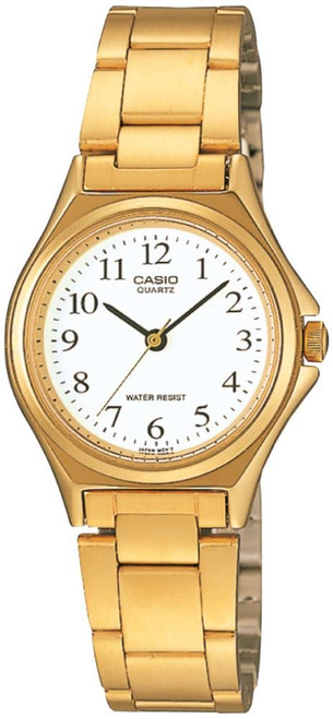 Casio EAW-LTP-1130N-7B #LTP1130N-7B Women's Casual Gold Tone Analog Watch