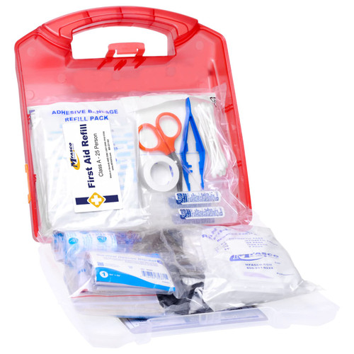 25 Person First Aid Kit in Plastic Case OSHA 2021 Class A Kit by MFASCO