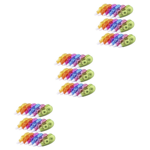 Lurrose 54 pcs correction tape EACH WHITEOUT TAPE refillable correction pen tape eraser correction roller correct tape white out roller white eraser pen kids suit pp Accessories mini child