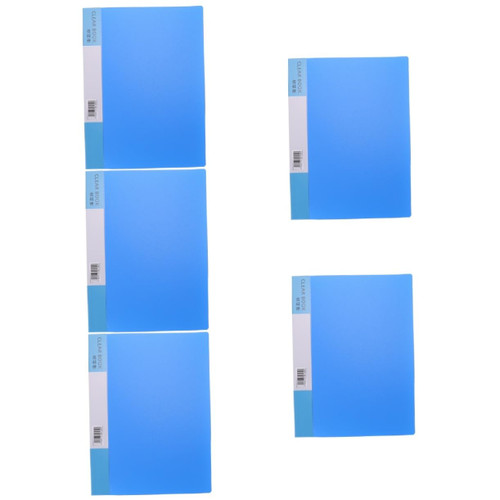 Ciieeo 5pcs a4 Folder File Folder tabs a4 Document Hanging File Holder Document Folder Color Envelope Large File folders Paper Files Cover Student High Capacity Writing Board PVC