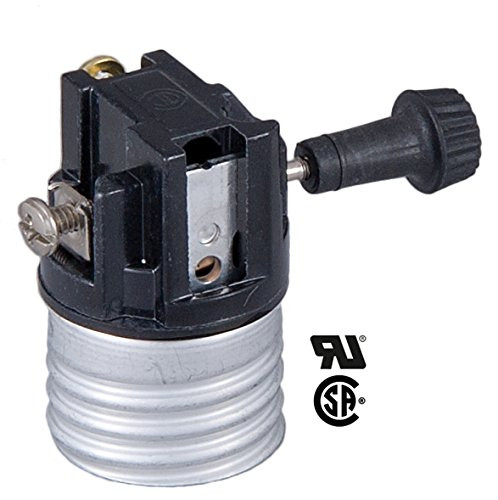 B&P Lamp 3-Way Med. Base, Turn-Knob Lamp Socket Interior