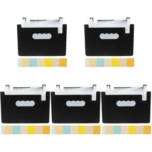 5 Pieces Expandable Accordion File Expandable Accordion File Organizer Mini Coupon Organizer Wallet 13 Pockets Expanding File Folder Organizer, 13 Pockets