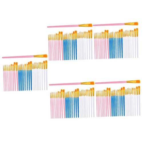 LALAFINA 150 Pcs Plastic Brush Detail Paint Brushes Watercolor Brush Paint Brushes for Kids Acrylic Paint Brushes Oil Art Brush Bulk Paint Brushes Art Paintbrush Accessories Student Major