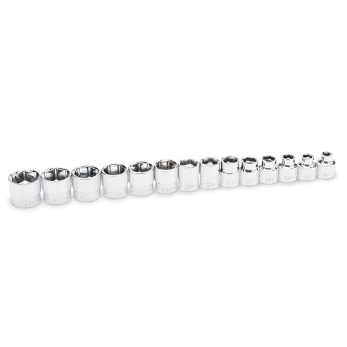 GEARWRENCH 14 Piece 3/8" Drive 6 Point MM Stubby Socket Set - 81396