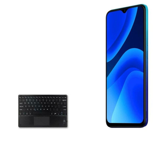 BoxWave Keyboard Compatible with BLU G51 Plus - SlimKeys Bluetooth Keyboard with Trackpad, Portable Keyboard with Trackpad for BLU G51 Plus - Jet Black