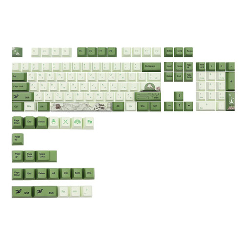 Matcha OEM Profile Dye-Sub PBT Keycap Set 127Key for MX Switches Mechanical Keycaps 61/63/ 87/104/ 108 Layout English Matcha Keycaps OEM English Matcha OEM Profile Dye-Sub PBT Keycap Set 127Key for MX Switches Mechanical Keycaps 61/63/ 87/104/ 108 Layout English Matcha Keycaps OEM English