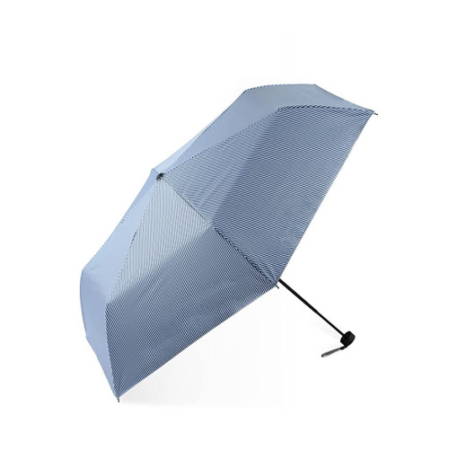 LYLY Lightweight Stripe Umbrella Fashion Three Fold Umbrella Windproof Folding Compact Umbrella for Rain Women and Man Strong Durable Sun&Rain Umbrella