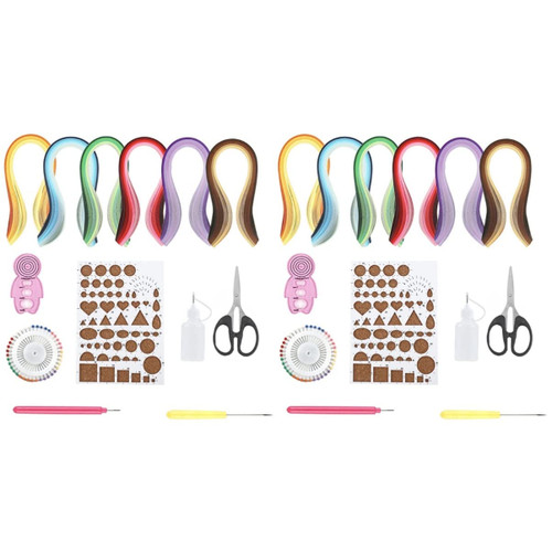 Toyvian 26 Pcs Quilted Paper Set Quilling Art Kit Quilling Starter Kit Paper Quilling Paper Crimper Crafts Quilling Making Kit Quilling Tools DIY Craft Kit The Paper Quilled Paper