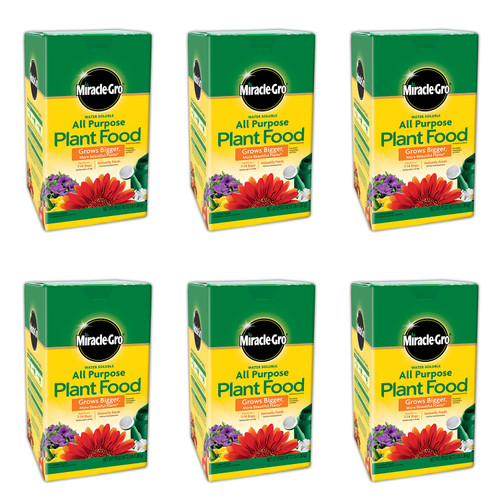 Miracle-Gro All Purpose Plant Food Plant Fertilizer (6 Pack), 3 lb