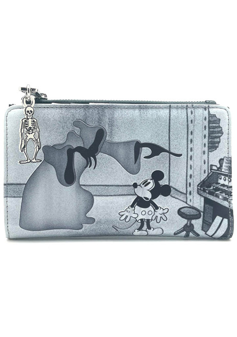 Loungefly X LASR Exclusive Disney The Haunted House Mickey Flap Wallet - Cute Wallets Fashion Cosplay Disneybound