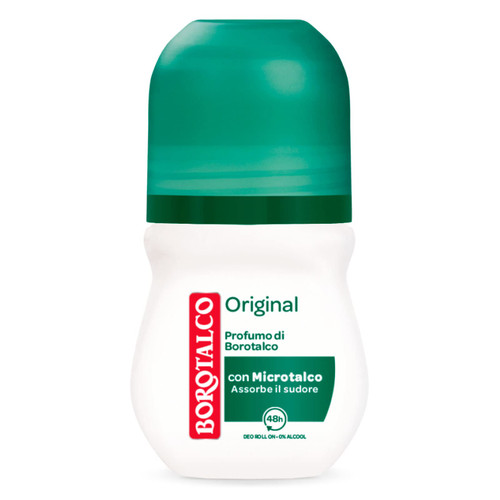 6x BOROTALCO ROBERTS Original Talc Scent Deodorant Deo Roll-on 50ml 0% Alcohol!