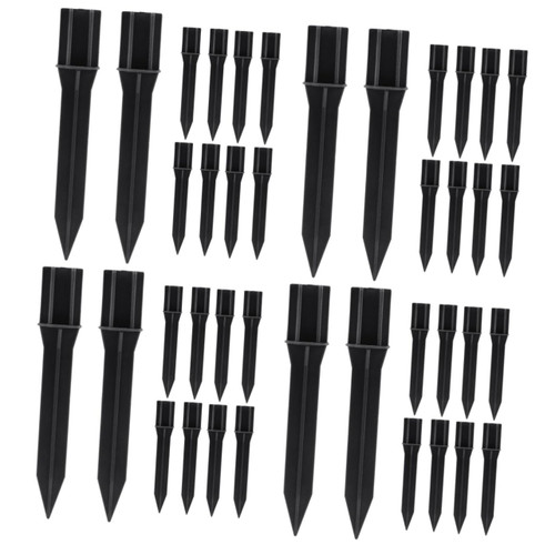 Yardwe 40 pcs abs Ground Nail Pile Solar Torch Light Spikes Garden Landscape Lights Ground Anchors Plastic Ground Spikes Camping Tent Stakes Light Lawn Stakes Light Stakes LED Replace