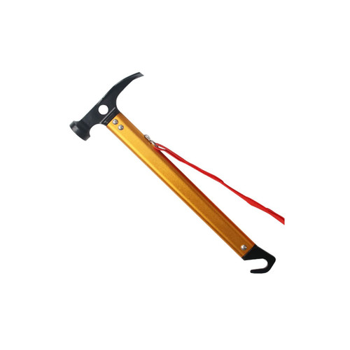 TEBUTI Hammers Outdoor Hammer Handle Hammer Nail Puller Camping Tent Floor Nail Hammer Multi-functional Mountaineering Camping Hammer