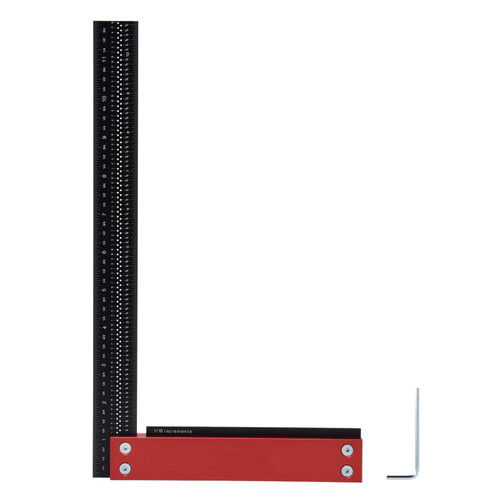 Right Angle Ruler, Woodworking Ruler 12in Accurate Carpenter Square L Shaped Right Angle Line Measuring Tool