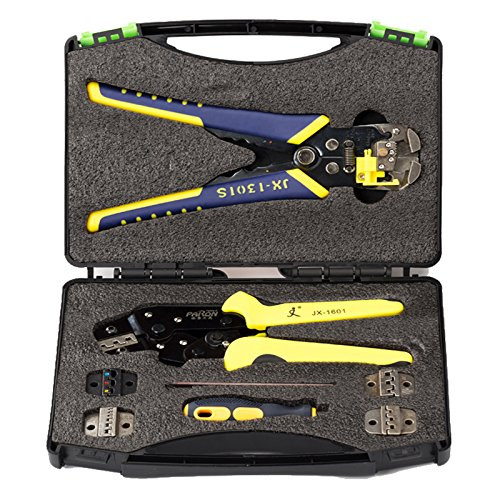Crimping Plier Kits,SONSAN JX-D5301 Multifunctional Ratchet Crimping Tool Wire Strippers Terminals Pliers Kit