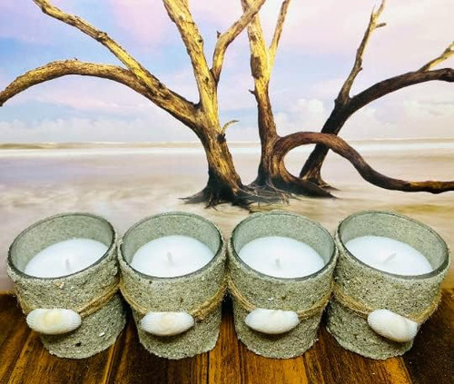 Charleston South Carolina Area Sand Candles, Isle of Palms Beach, South Carolina Beach Vacation Gifts, Beach Decor, Birthday Gift for Anyone (Isle of Palms)