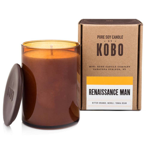 KOBO Renaissance Man Scented Candle (15 oz) | 100% Pure Soy Wax Candles | Jar Candle Hand-Poured in USA | All Natural, Long Lasting 100 Hour Burning Candles | Scented Candles for Home KOBO Renaissance Man Scented Candle (15 oz) | 100% Pure Soy Wax Candles | Jar Candle Hand-Poured in USA | All Natural, Long Lasting 100 Hour Burning Candles | Scented Candles for Home