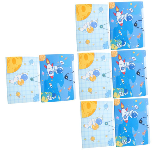 VILLCASE 8 Pcs File Holder Exam Paper Folders Office File Organizers Accordion Binder Organizers Business Storage Folders Accordian Filing Folders File Bag Folder Bag High Capacity Abs A4