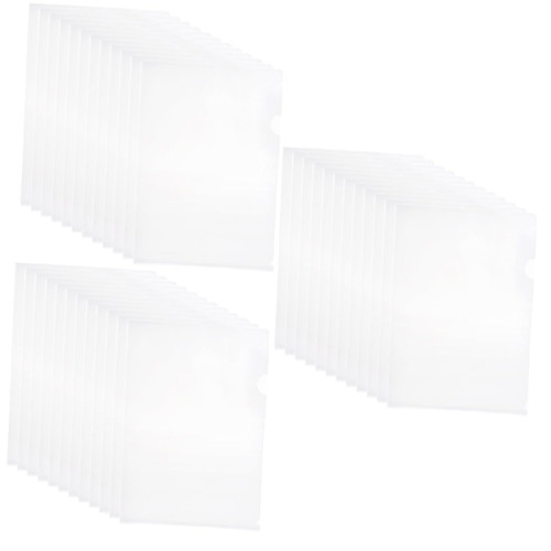 LALAFINA 60 Pcs Folders Transparent Document Folder Clear Document Folder File Folder File Set A4