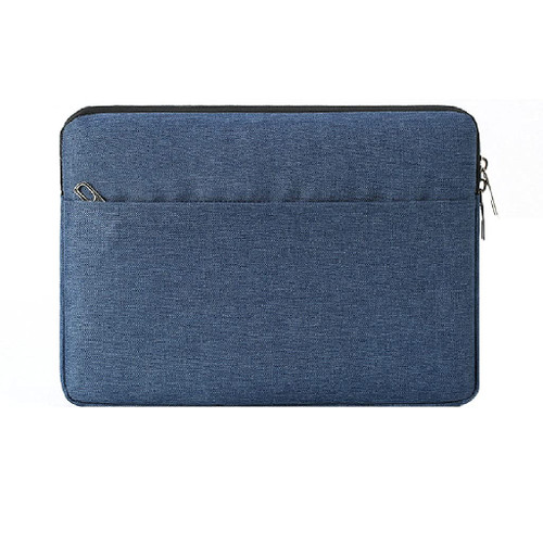DFGF Solid Color Information Package Portable File Folder Large-Capacity Waterproof Canvas Fabric Side Handle Briefcase (Color : Blue)