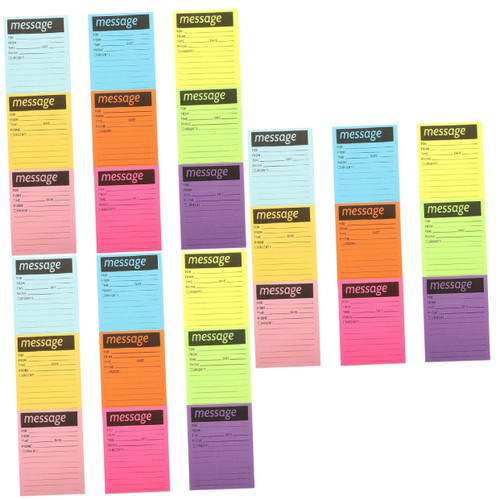Operitacx 3pcs 9 Fluorescent Sticky Notes Sticky Memo Stickers Small Memo Notepads to Do List Notepads Compact Memo Pads Portable Phone Message Pad Fluorescence Paper Office The List