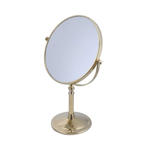 1PC round makeup mirror standing mirror Round Tabletop Mirror double side mirror desk mirror for makeup LED vanity mirror gold mirror vanity to rotate mirror stand rotatable