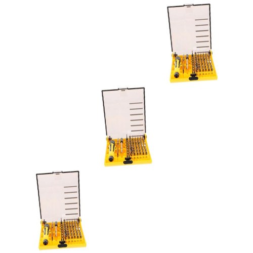 UKCOCO 3 Sets Repair Tool Set Screwdriver Handy Tool Cross Head Screwdriver Electronics Repairing Tools Drive Hand Impact Screwdriver Multitools 45# Steel Small Screwdriver Telephone