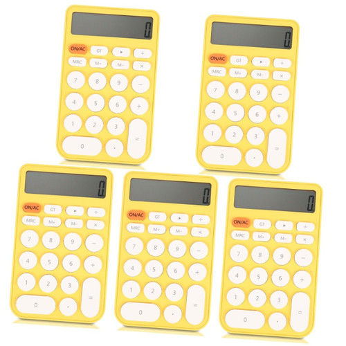 VILLCASE 5pcs Computer Portable Calculator Small Desk Calculator Student Calculator Basic 4 Function Calculator Calculators School Calculator Design Calculator Plastic Hanging Carrot Pupils