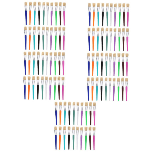 VILLCASE 100 Pcs Children's Graffiti Brush Kids Painting Brush Paint Brush Painting Brushes Tools for Toddlers Kids Paint Supplies Paintbrush Holder Natural Student Gouache Bristle Hair VILLCASE 100 Pcs Children's Graffiti Brush Kids Painting Brush Paint Brush Painting Brushes Tools for Toddlers Kids Paint Supplies Paintbrush Holder Natural Student Gouache Bristle Hair