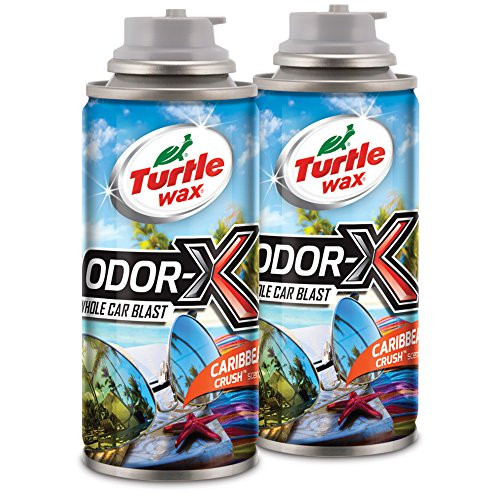 Turtle Wax 50831 Power Out Odor-X Caribbean Crush Whole Car Blast, 2-Pack, 4. Fluid_Ounces