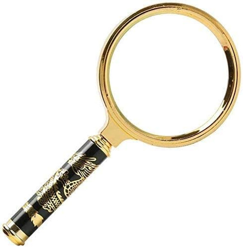 KNOXC Magnifiers, Portable Magnifying Glass Elderly Children Read Professional Hand Free Jewelry Identification 10Times Handheld Magnifier