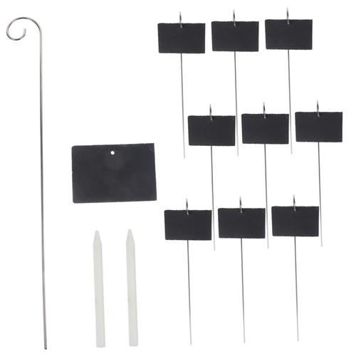 Happyyami 1 Set tag Garden Markers Garden Plant Label Nursery Garden Labels Plant Identify Label Slate Gardens Plant Labels Small Plant Label Plant Marker Succulents Lawn Stainless Steel