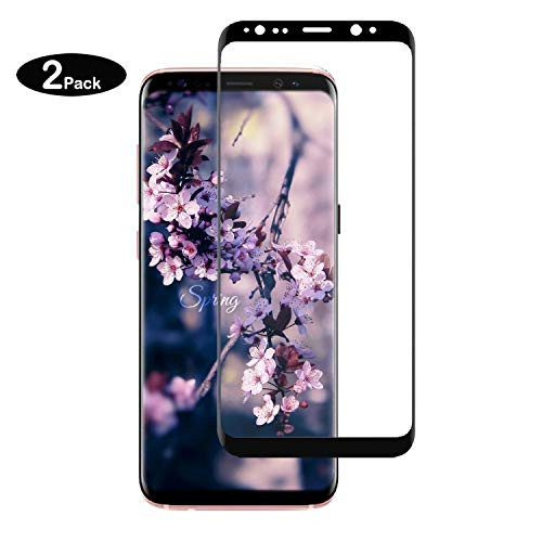 [2 Pack] Galaxy S9 Plus Screen Protector Tempered Glass, [Update Version] Yan GHM 3D Curved Dot Matrix [Full Screen Coverage] Glass Screen Protector [Case Friendly] for Samsung S9 Plus