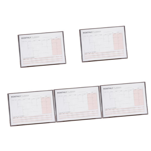 MAGICLULU 5pcs Sheet Calendar Habit Planner Weekly Undated Desk Calendar Daily Habit Tracker Habit Calendar Goals Schedule Daily Planner Kraft Paper Writing Board Fill in Student