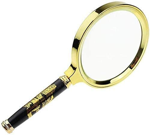 KNOXC Magnifiers, Handheld Magnifying Glass 10Times Diameter Reading Map Newspaper Magnifier/70Mm KNOXC Magnifiers, Handheld Magnifying Glass 10Times Diameter Reading Map Newspaper Magnifier/70Mm