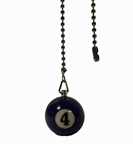 Billiard Ball Ceiling Fan Pull Chain Extender (Purple 4 - Solid)