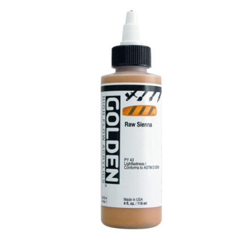 Golden High Flow Acrylics 4oz. (Raw Sienna)