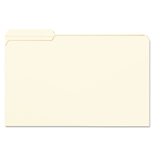 Smead 15335 File Folder, 1/3 Cut First Position, Reinforced Top Tab, Legal, Manila, 100/Box