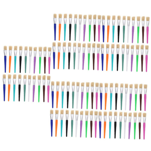 EXCEART 100 Pcs Children's Graffiti Brush Paint Brush Acrylic Paint Oil Painting Brush Painting Brushes Bristle Oil Brush Flat Brush Decorative Brushes Bristle Hair Toddler Flat Head EXCEART 100 Pcs Children's Graffiti Brush Paint Brush Acrylic Paint Oil Painting Brush Painting Brushes Bristle Oil Brush Flat Brush Decorative Brushes Bristle Hair Toddler Flat Head