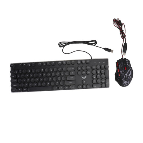 UKCOCO Keyboard Gaming Keyboard Gaming Keyboard and Computer Keyboard Light up keyboar Backlit Keyboard Gaming Keyboards Wired Keyboard Wire Mouse USB Keyboard Combination Mouse