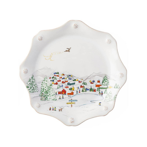 Juliska Berry & Thread North Pole Scalloped Dessert/Salad Plate - Dinnerware