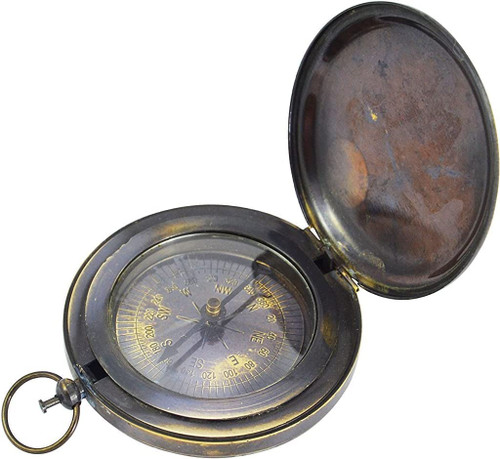 2.5" Antique Brass Compass Pocket Compass Best Gift Ideas Directional Magnetic Compass for Navigation/Push Button Pocket Compass for Camping, Hiking, Touring, Gift 2.5" Antique Brass Compass Pocket Compass Best Gift Ideas Directional Magnetic Compass for Navigation/Push Button Pocket Compass for Camping, Hiking, Touring, Gift