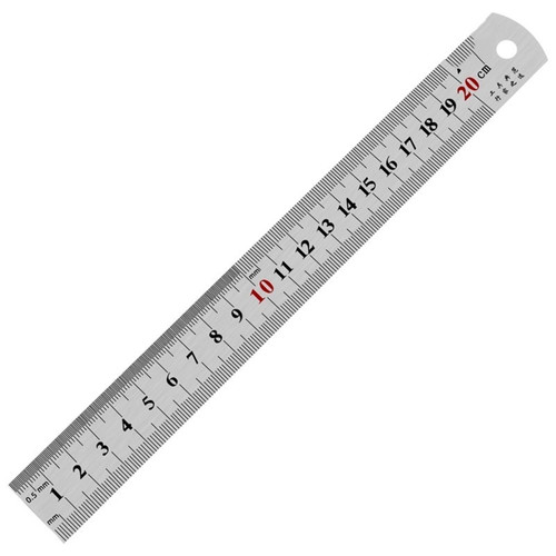 TBMAKE Drafting Tools Stainless Steel Double Side Straight Ruler Centimeter Inches Scale Ruler Measuring Tool School Accessories