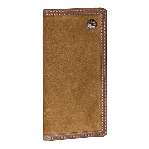 HOOEY Leather Men's Rodeo Wallet (Roughout - Brown)