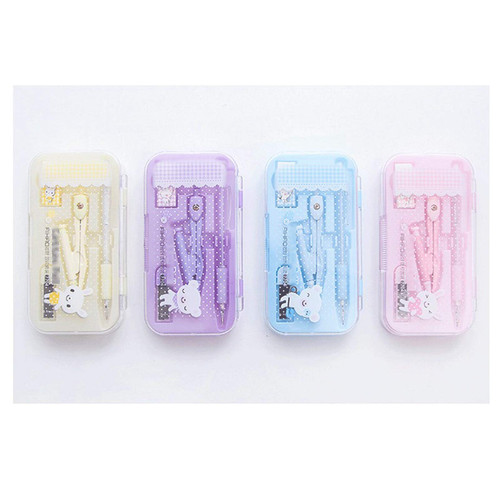 FURLOU Compass for Geometry Compass/Math Set for Students with Shatterproof Storage Box, Geometry Set for School,Office Stationery Set Compass Drawing Tool Compass