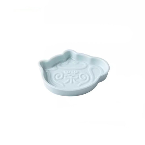 EQUALIZE Dinner Plate Tea Fruit Plate Small Ceramic Small Fruit Plate Snack Plate Chinese Tea Snack Plate Fruit Snack Plates (Color : A)