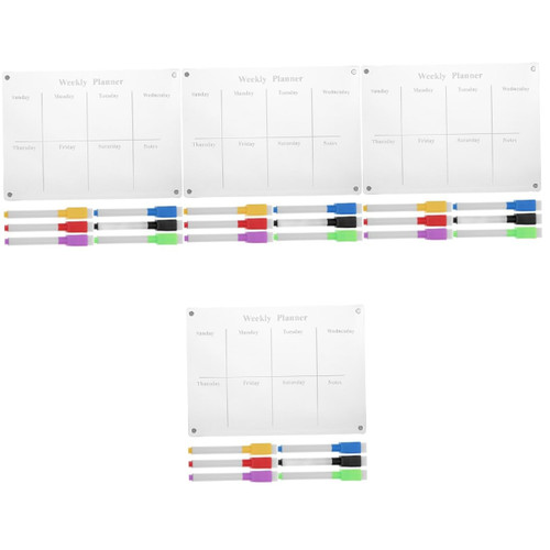 Tofficu 4 Sets Acrylic Writing Board Acrylic Weekly Planner Acrylic Monthly Wall Calendars To Do List White Board Wall Mounted Calendar Planner Dry Erase Board Acrylic Sheet Magnetic A4 Tofficu 4 Sets Acrylic Writing Board Acrylic Weekly Planner Acrylic Monthly Wall Calendars To Do List White Board Wall Mounted Calendar Planner Dry Erase Board Acrylic Sheet Magnetic A4
